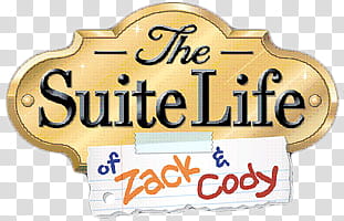 DC tv Show logo s, gold THe Suit Life of Zack & Cody illustration transparent background PNG clipart