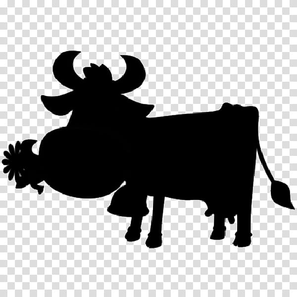 Family Silhouette, Dairy Cattle, Ox, Reindeer, Snout, Bovine, Horn, Bull transparent background PNG clipart