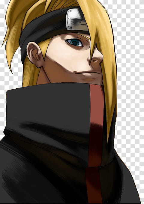 Deidara Render, Naruto character transparent background PNG clipart