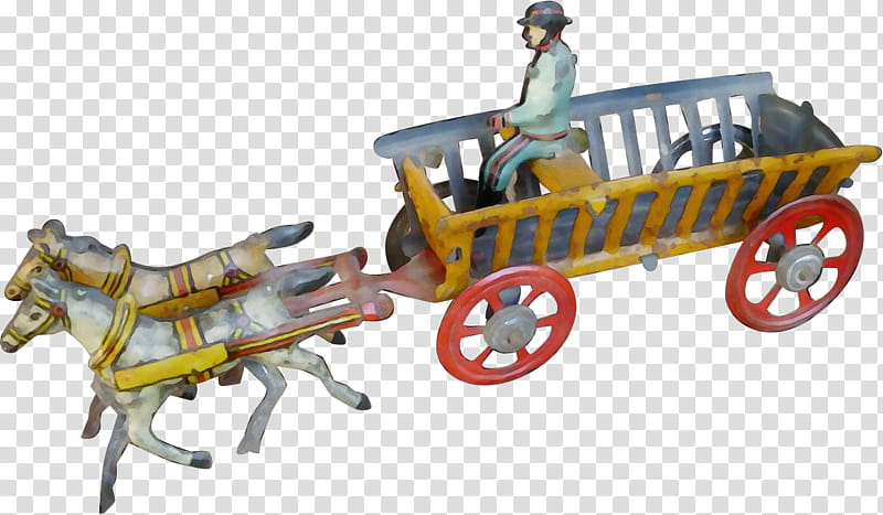 vehicle wagon carriage playset mode of transport, Watercolor, Paint, Wet Ink, Cart, Toy, Chariot, Horse And Buggy transparent background PNG clipart