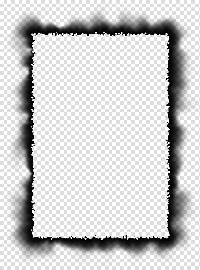 Burned Edges I s, rectangular black glowing frame illustration transparent background PNG clipart
