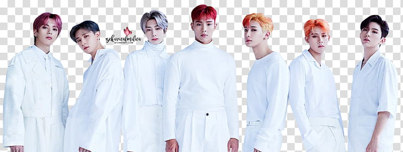 Monsta X Are You There, white top transparent background PNG clipart