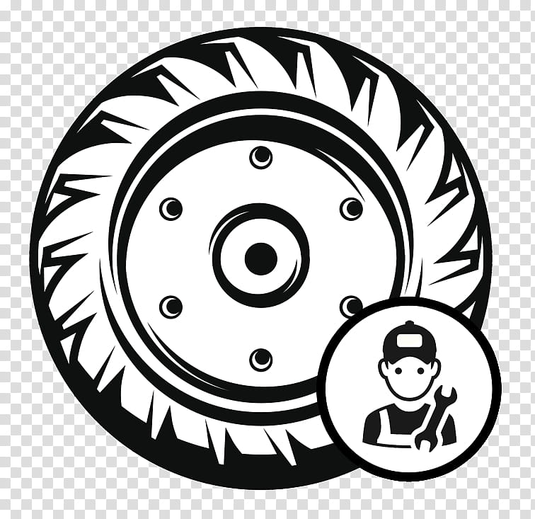 Unit Circle, Car, Motor Vehicle Tires, Tractor, Wheel, Truck, Tractor Unit, Black And White transparent background PNG clipart