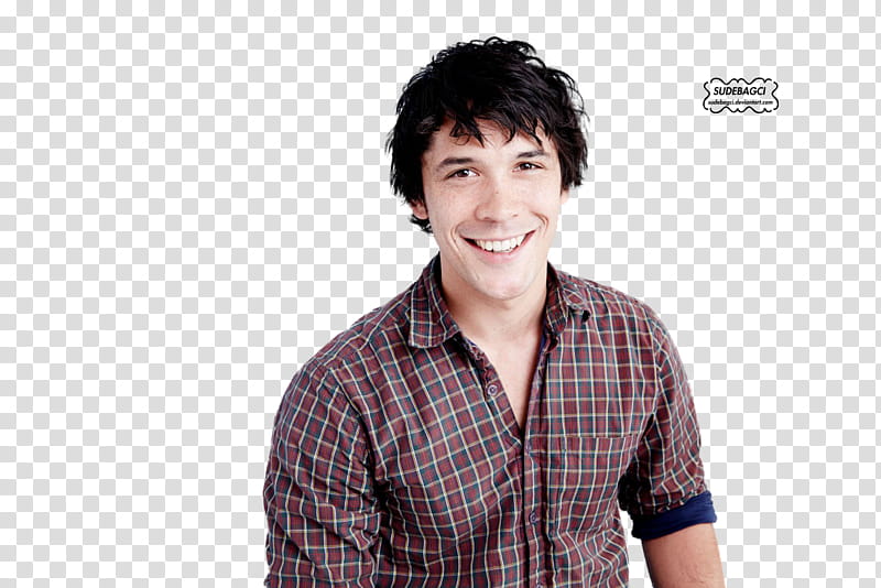 Bob Morley, man in black and red plaid sport shirt transparent background PNG clipart