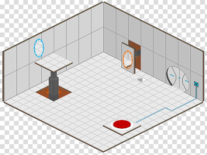 Portal test chamber, D room diagram transparent background PNG clipart