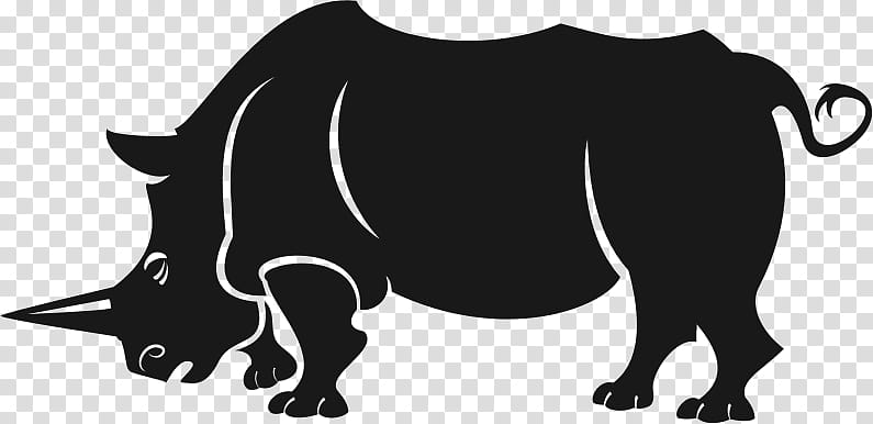 Rhinoceros Rhinoceros, Rhino Rhino, Black Rhinoceros, Silhouette, Indian Rhinoceros, White Rhinoceros, Snout, Tapir transparent background PNG clipart