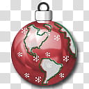 CP Christmas Object Dock, red bauble art transparent background PNG clipart
