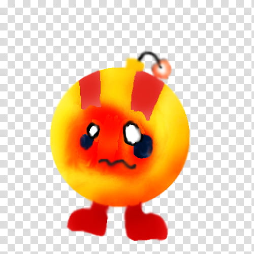 MapleStory Creatures: Boomer, orange and yellow bomb transparent background PNG clipart