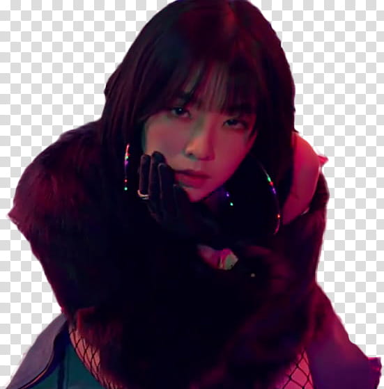 Red Velvet Bad Boy MV, woman holding her face transparent background PNG clipart