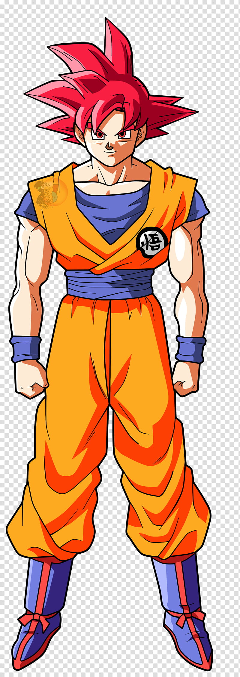 Goku de perfilFacuDibuja transparent background PNG clipart