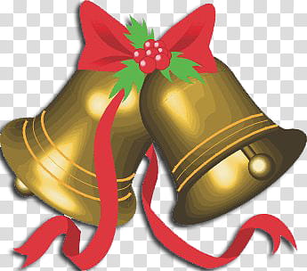 Navideno ZIP Gatita edicion , gold and red christmas bells illustration transparent background PNG clipart
