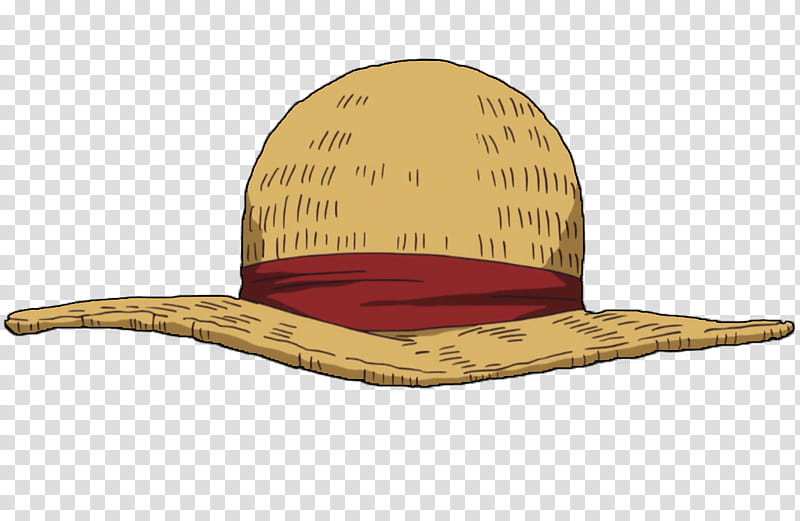 One Piece Strawhat Render, One Piece Luffy hat art \ transparent background PNG clipart