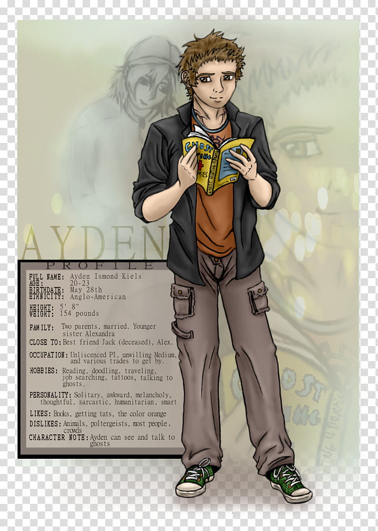 Ayden: Character Profile transparent background PNG clipart