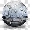 Sphere   , frozen round black glass ball transparent background PNG clipart