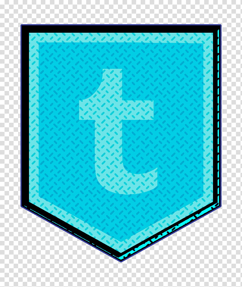 logo icon media icon social icon, Tumblr Icon, Aqua, Turquoise, Teal, Electric Blue, Square, Symbol transparent background PNG clipart