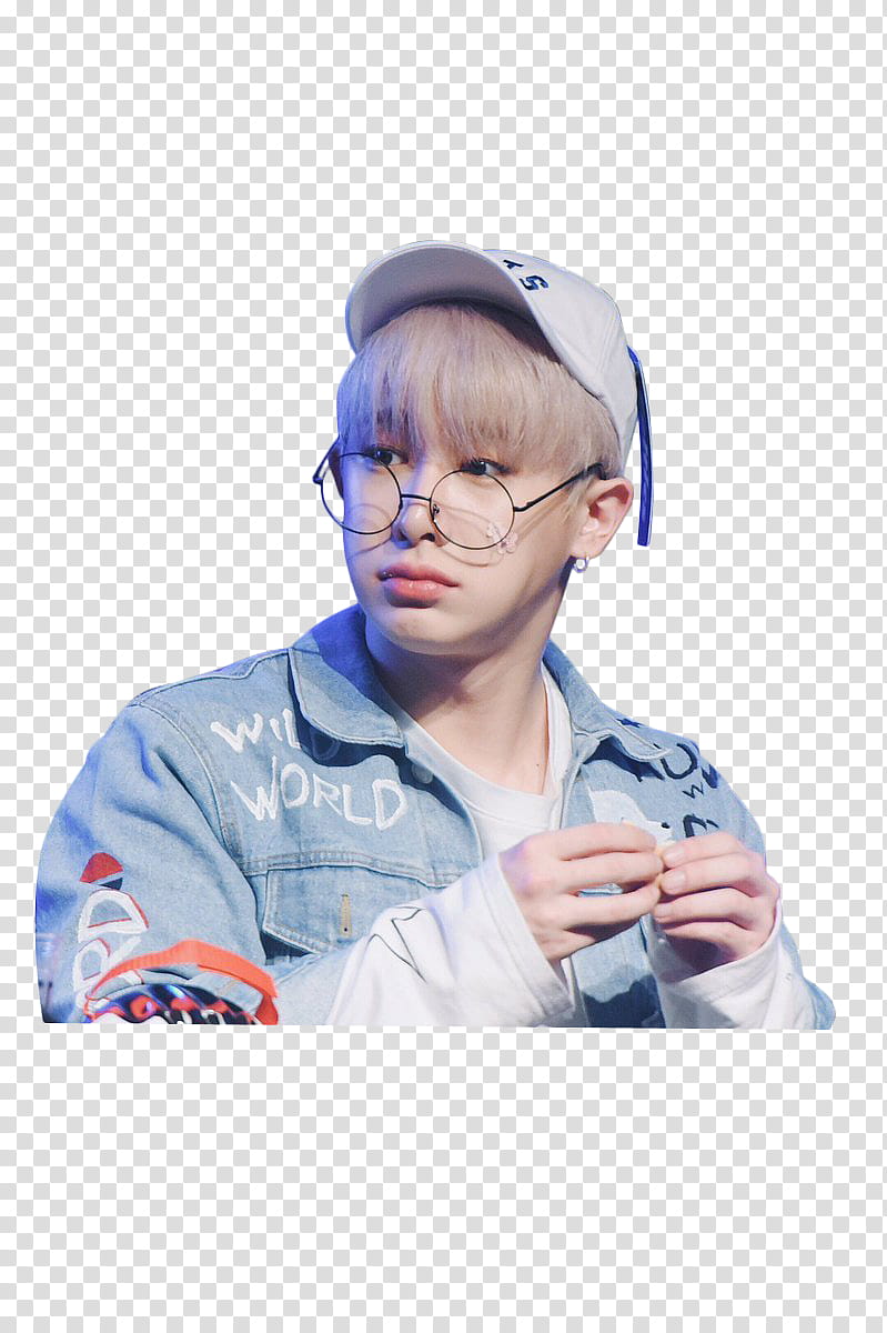 WONHO MONSTA X , man wearing gray denim jacket transparent background PNG clipart