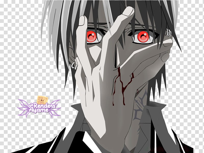 Vampire Knight Renders, gray-haired male anime character illustration transparent background PNG clipart