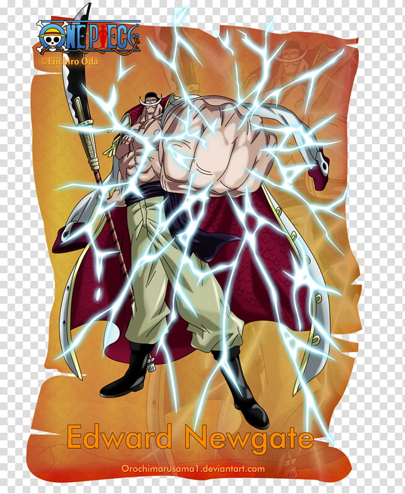 Edward Newgate, One Piece Edward Newgate poster transparent background PNG clipart