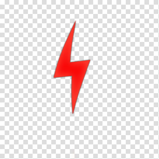 MAC OS X LEOPARD DOCK, red lightning bolt illustration transparent background PNG clipart