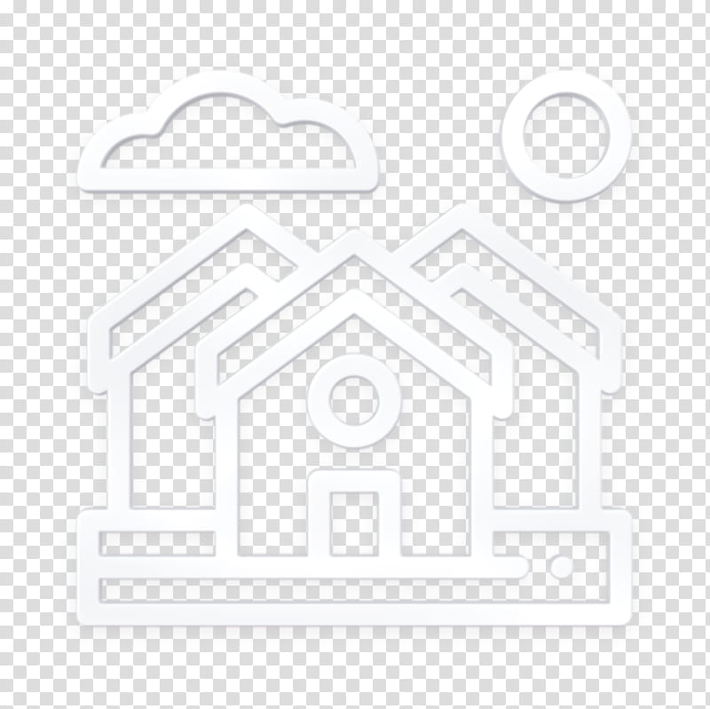 Houses icon In the Village icon Neighborhood icon, Text, Line, Logo, Symbol, Emblem transparent background PNG clipart