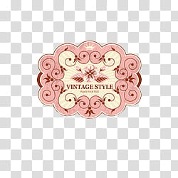 vintage style text transparent background PNG clipart