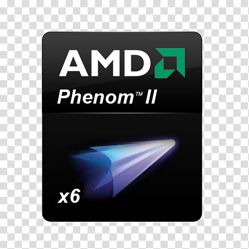 NEW AMD PROCESSOR LOGO ICONS, Phenom, AMD Phenom  sticker transparent background PNG clipart
