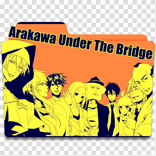 Arakawa Under the Bridge Folder Icons, Arakawa Under the Bridge v transparent background PNG clipart