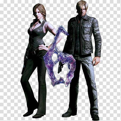 Resident Evil  Dock Icon , Helena-&-Leon- transparent background PNG clipart
