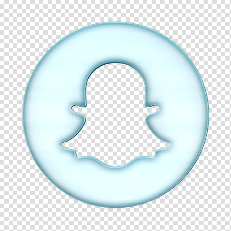 Snapchat icon Social media icon, Symbol, Logo, Circle transparent background PNG clipart