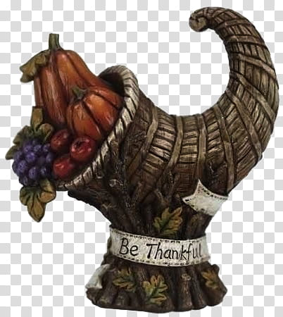 Be Thankful thanksgiving ceramic figurine transparent background PNG clipart