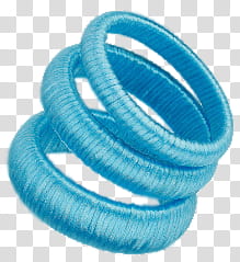 three blue silk-thread bangles illustration transparent background PNG clipart