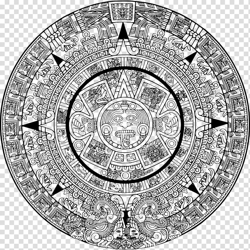 Sun Symbol, Aztec Sun Stone, Aztec Calendar, Aztecs, Maya Civilization, Maya Calendar, Games, Silver transparent background PNG clipart