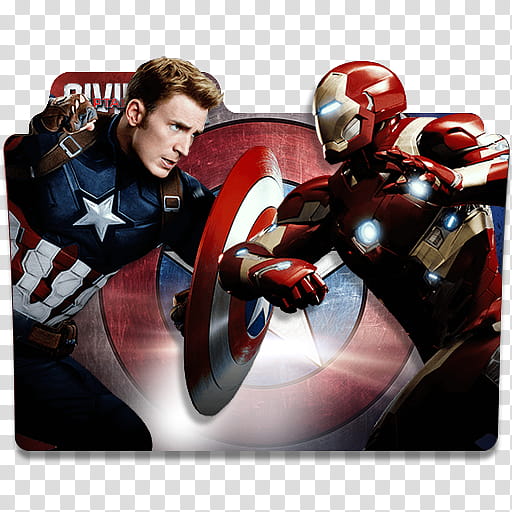 MCU Phase Three Folder Icon , Captain America CW  transparent background PNG clipart