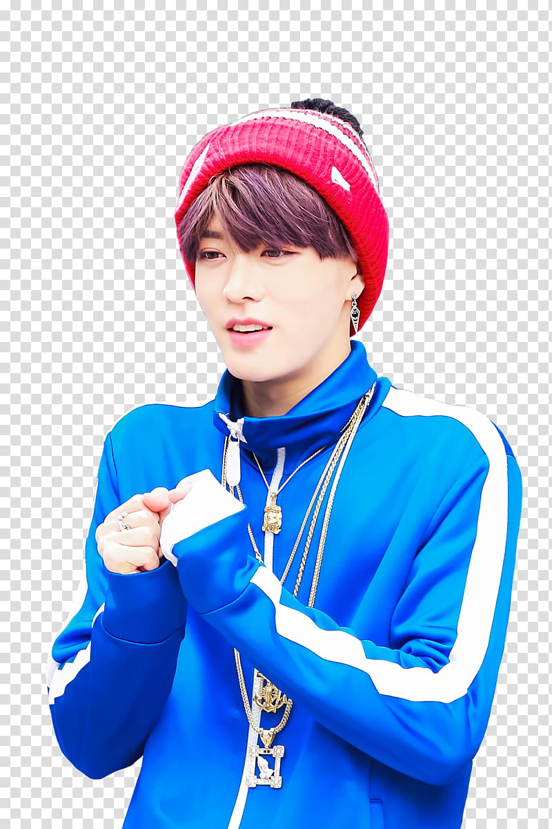 NCT YUTA daka wssxx, man wearing blue and white jacket transparent background PNG clipart