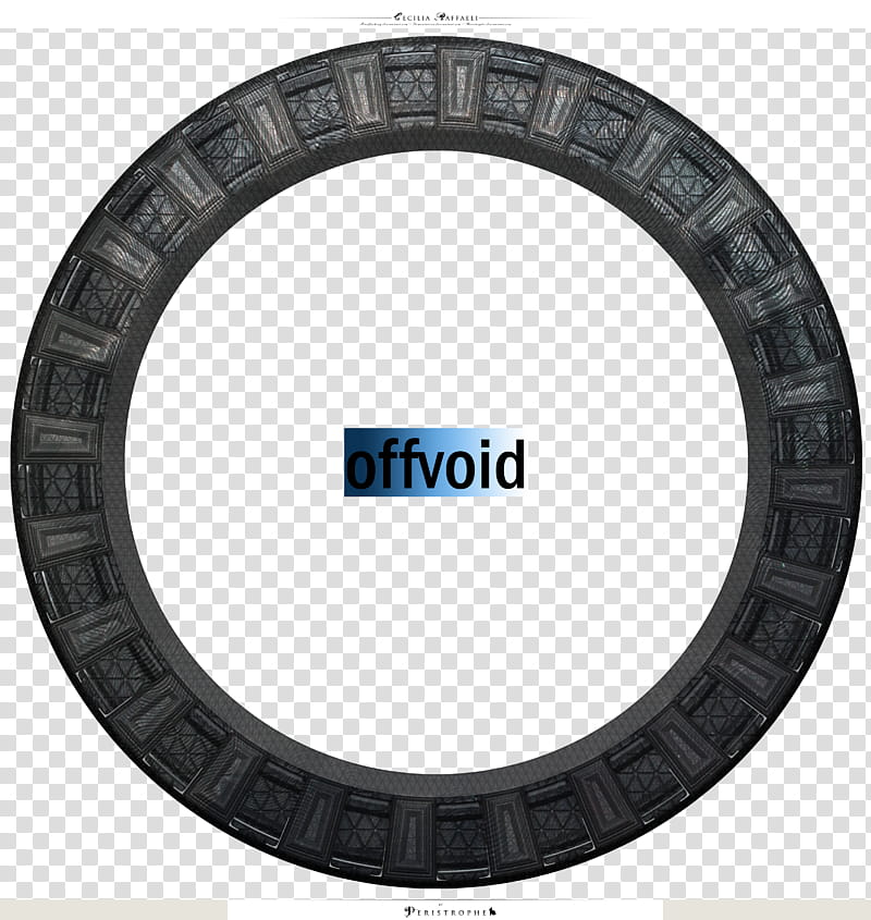 Stargate, round black frame transparent background PNG clipart