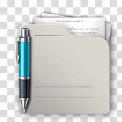 Sphere   the new variation, white folder and teal pen transparent background PNG clipart