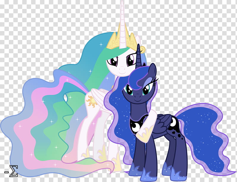 Royal Sisters Posing, two white and purple my little pony illustration transparent background PNG clipart
