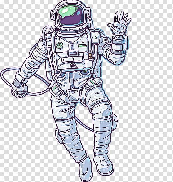 Astronaut, Astronaut, Line Art, Technology, Drawing, Gesture, Robot transparent background PNG clipart