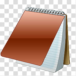 NotePad Icons, notepad brown transparent background PNG clipart