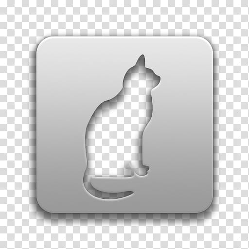 Token isation, square gray board with cutout cat transparent background PNG clipart