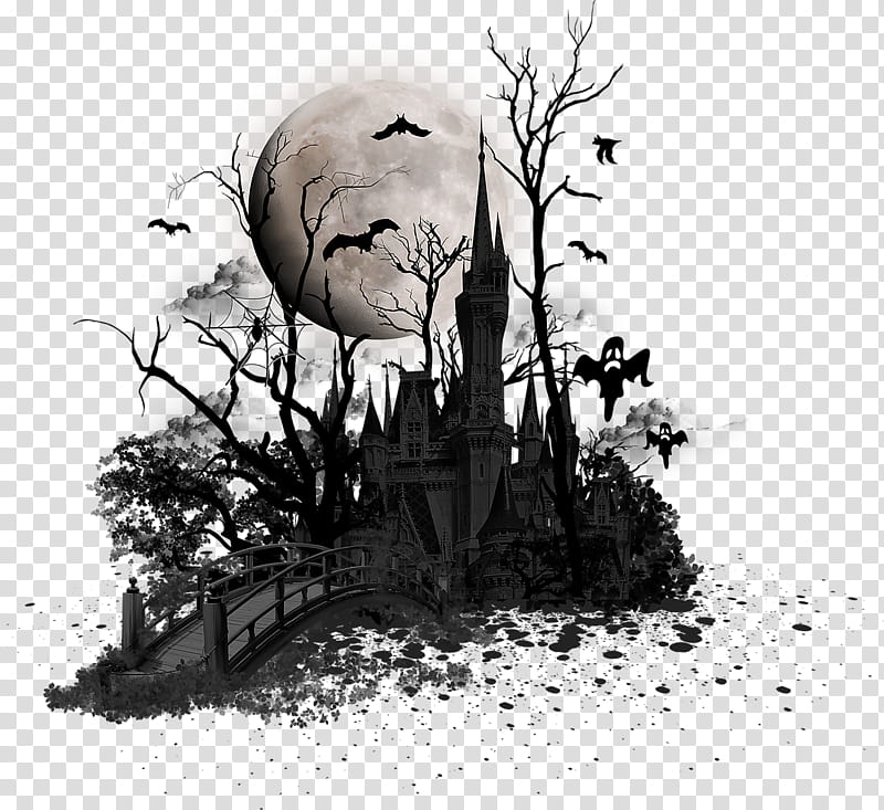 Halloween Tree Branch, Halloween , Trickortreating, Michael Myers, Drawing, Haunted House, Horror, Ghost transparent background PNG clipart
