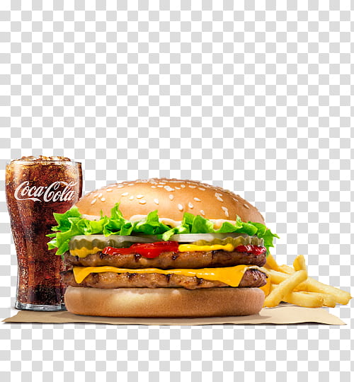 Junk Food, Cheeseburger, Hamburger, French Fries, Whopper, Buffalo Burger, Burger King, Fast Food transparent background PNG clipart