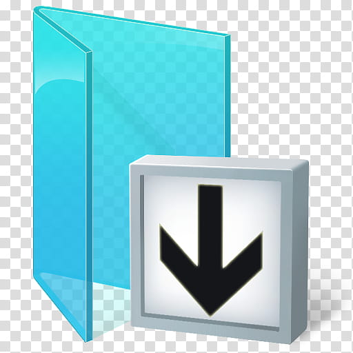 Portal Icons User Folders, s-b, teal folding icon transparent background PNG clipart