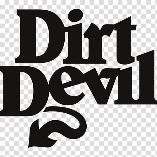 Logo Text, Dirt Devil, Vacuum Cleaner, Typography, Typeface, Dafont, Belwe Roman, Black And White transparent background PNG clipart