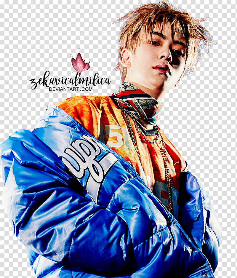 NCT  Jaehyun Limitless, man looking at his bottom side transparent background PNG clipart