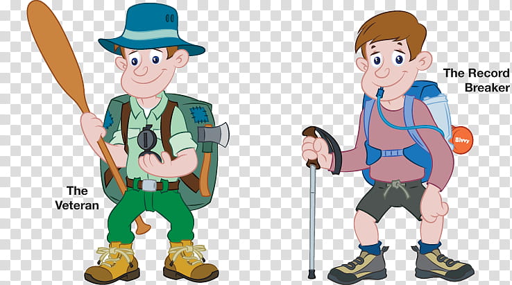 Travel Male, Time Travel, Portage, Human, Camping, Cartoon, Mascot, Finger transparent background PNG clipart