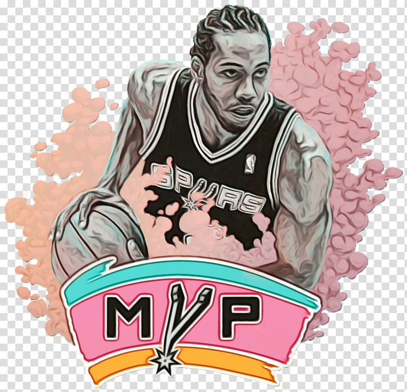Basketball, Watercolor, Paint, Wet Ink, Kawhi Leonard, San Antonio Spurs, 2009 Nba Draft, NBA Finals transparent background PNG clipart