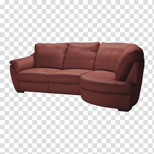Fixtures, red suede couch transparent background PNG clipart