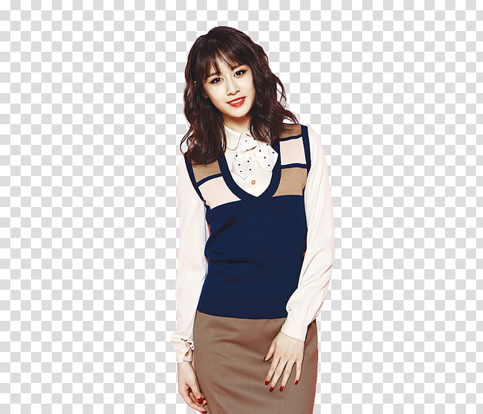 women's blue and brown sweater vest transparent background PNG clipart