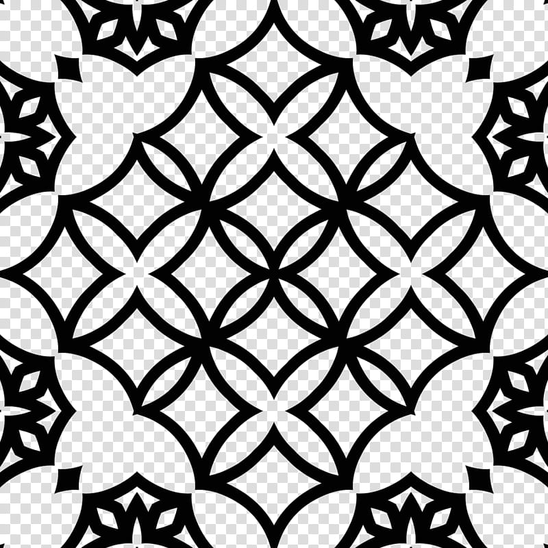 Gothic patterns, black and white floral textile transparent background PNG clipart